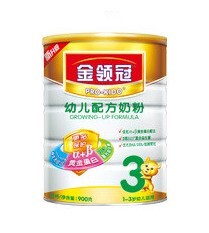  [皇冠品质]伊利金领冠3段幼儿配方奶粉900g听（最新日期 六一特价