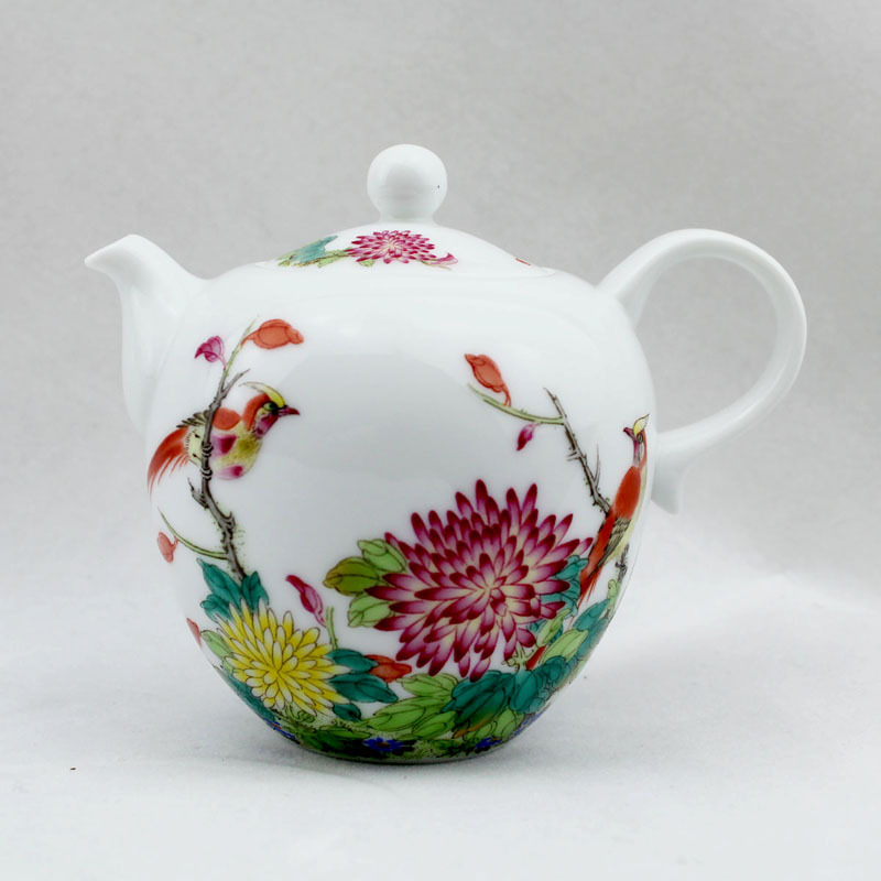 茶壺陶瓷恒福菊香秋韻高白瓷 240ml茶具特價過濾瓷茶壺泡茶壺在類目 餐飲具, 茶具, 茶壺中 - 來自Buy2taobao.com提供專業的淘寶代購服務