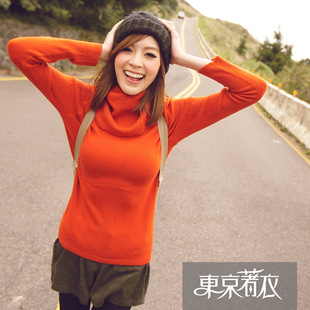  急！1225前秒殺28.91元原98☆松糕领长袖暖暖毛衣*0009127