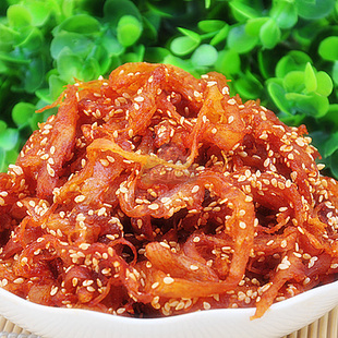  【馋吧美食】芝麻香辣鱿鱼丝 香辣味250克 两件包邮！