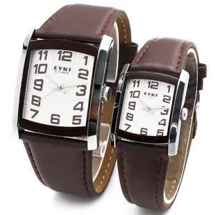  EYKI艾奇 正品商务数字刻度时尚皮带 情侣手表  W8448