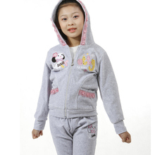 Erlang small children's clothing girls casual long-sleeved suit children's models fall velvet three-piece fitted 2114