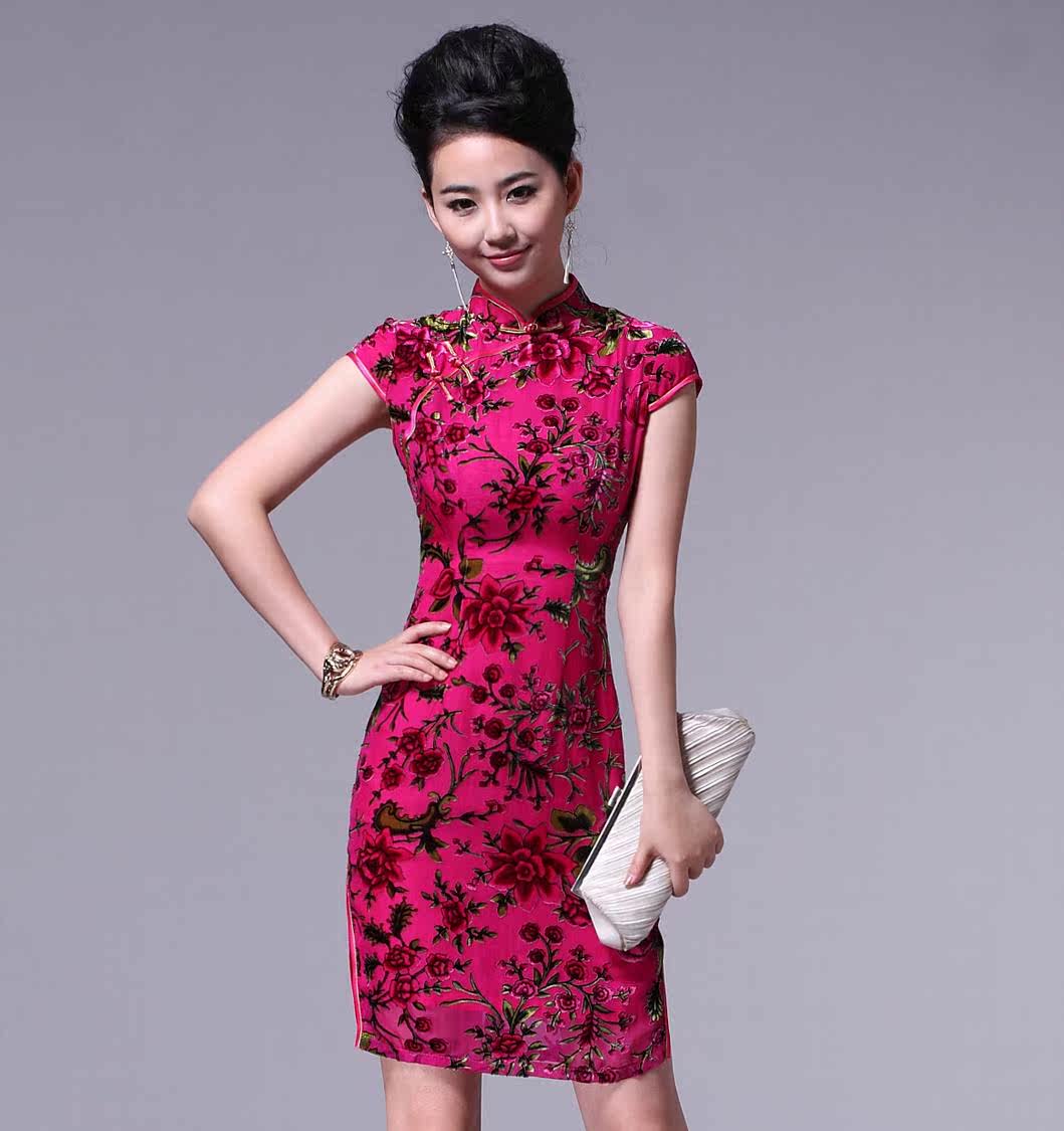 【多图】<em>女装</em>真丝旗袍 - <em>女装</em>真丝旗袍<em>品牌</em>|价格