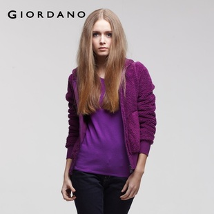 2012 new Giordano jacket ladies ' thickened soft coral fleece and guard clothing 01371907