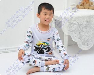 新款小番薯儿童男童内衣<em>内裤</em>套装线衣<em>线裤</em>汽车