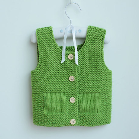 【新妈咪手作】纯手工编织春秋<em>婴儿马甲针织</em>衫