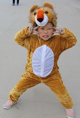森林动物连体狮子儿童话剧演出舞蹈表演服装舞
