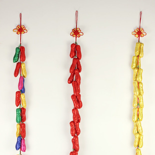  婚庆婚房布置装饰用品 小花生/中国结/新年 节日挂件年货批发