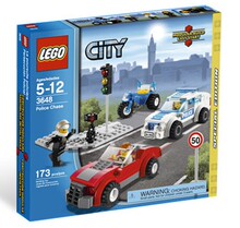 乐高LEGO情景模型组装玩具\城市积木\警察大追捕\L3648