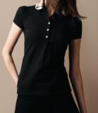 代购巴宝莉burberry2012新款女装T恤 格子翻领POLO衫37049541正品
