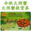 今秋正宗 阳澄湖大闸蟹 礼券 提货券10只 公4.5-4.9两 母3.2-3.4