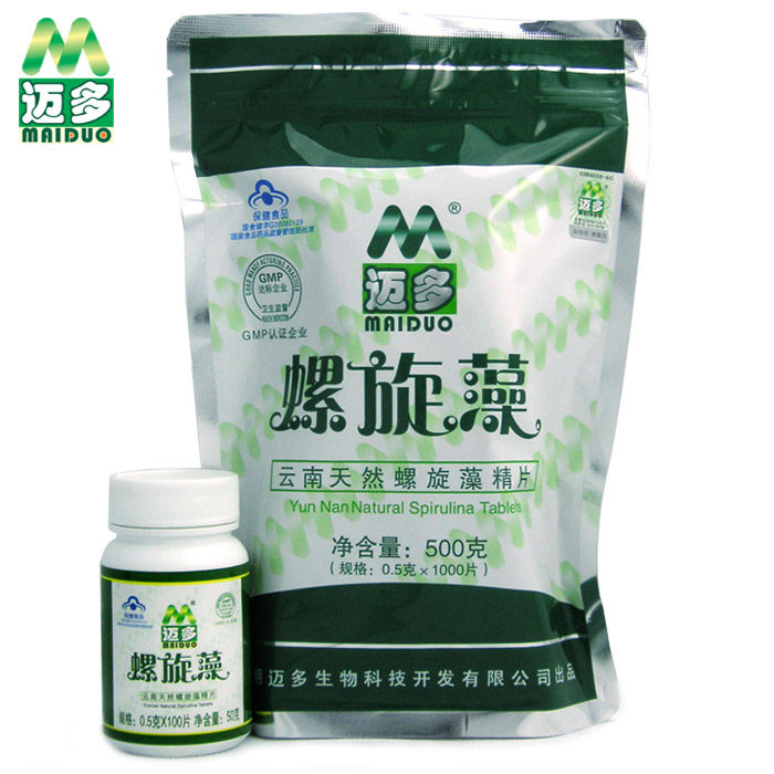 迈多螺旋藻精片 增强免疫力 0.5g/片*1000片 程海湖原产官方正品