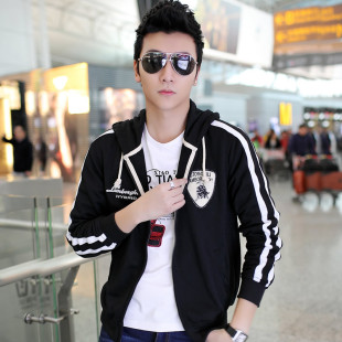 男装<em>男式外套</em> 运动男<em>休闲</em> 2014韩版<em>春</em>款时尚潮