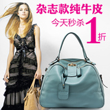 2012新款真皮女包 dedoo正品头层牛皮包包手提斜挎包 特价包邮