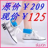 特价促销包邮 HK<span class=H>达芙妮</span>正品厚底 增高休闲<span class=H>高帮</span>女鞋 时尚帆布单鞋