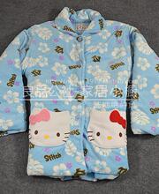 原单正版Sanrio hello kitty公仔夹棉袄家居服加厚珊瑚绒睡衣外套