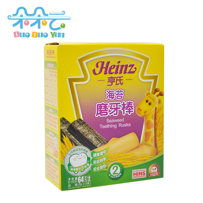 Heinz/亨氏 婴幼儿磨牙棒海苔味 宝宝萌芽必备 适合6个月以上宝宝