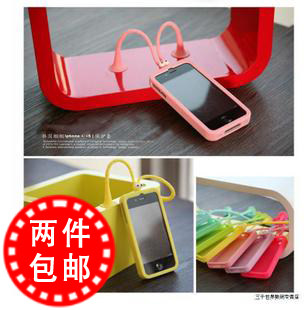 2件包邮！可爱蝈蝈 iphone4<span class=H>手机</span>壳 4S外壳<span class=H>苹果</span><span class=H>四代</span>硅胶套 送贴膜