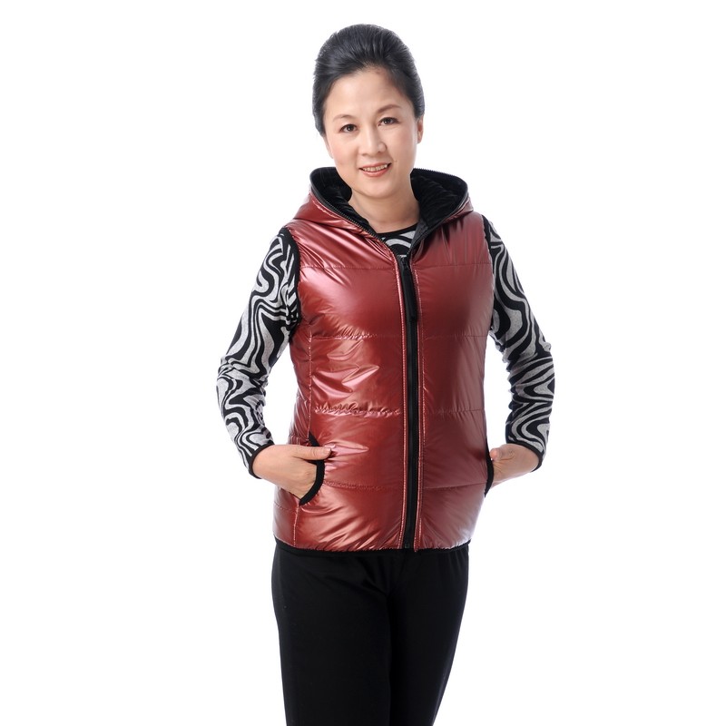 <em>中老年女装</em> 春秋时尚<em>丝绵马夹</em> 妈妈装<em>马甲</em> 无袖