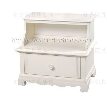 阳光地中海实木床头柜 美式环保儿童床头柜 田