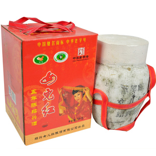  绍兴黄酒 女儿红 五年陈绍兴酒 纯手工花雕酒 5L 陶坛装