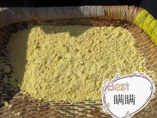  沁州黄小米面粉-农家自碾-石碾面粉可以做馒头小米粉