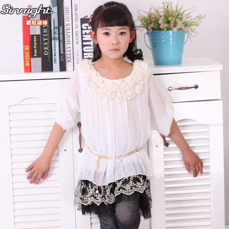 10-11-12-13-<em>15岁女孩衣服</em>春装夏装小孩女童衬