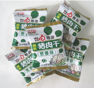  【6元不限重】黔五福有点香葱香味蔬菜猪肉干250克((买四包邮))