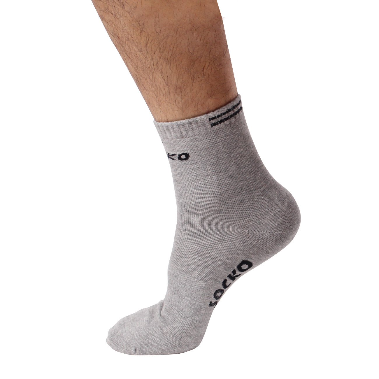 SOCKO/圣蓝戈专柜正品男纯棉短袜保暖篮球乒乓球羽毛球运动袜7904