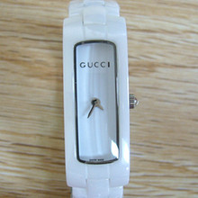 Mu Tong de algodón: los modelos de Gucci temperamento pequeños relojes de cerámica blanca, relojes Gucci son genuinos, la Sra.