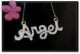 银色天使angel字母链奋斗夏琳项链