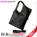 淘品牌 JessieJane 杰西.简 前卫编织斜挎包 手提女包