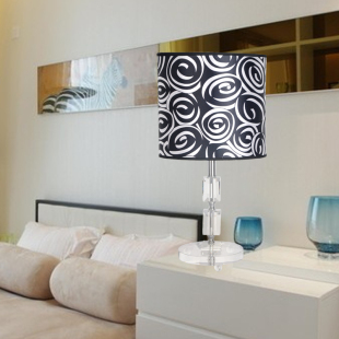 Creative black living room fashion Crystal table lamp modern minimalist bedroom bedside lamps and decorative MT-8222A