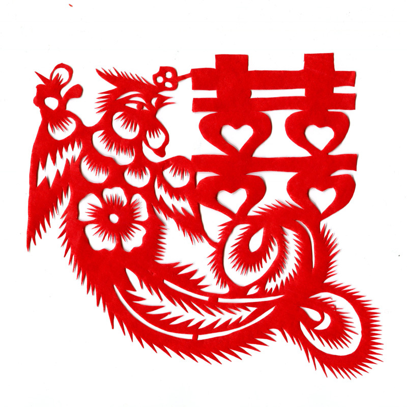 喜字剪纸窗花手工作品婚庆窗花创意民间手工艺品高档特色传统工艺 喜字剪纸窗花手工作品婚庆窗花创意民间手工艺品高档特色传统工艺