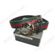 Gucci 07年专柜新款 红绿带双G logo皮带