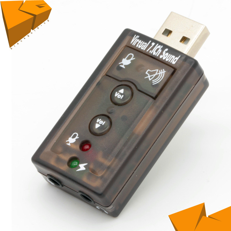 秒杀特价 音质完美 USB7.1声卡 7.1声道卡 win7免驱