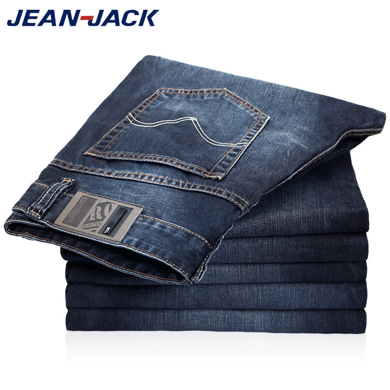 JeanJack男装2012新款春装水洗修身牛仔裤 男 直筒大码休闲男裤子
