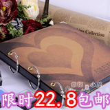 包邮 韩国DIY手工相册影集复古毕业纪念册礼物 送角贴+水粉笔一套