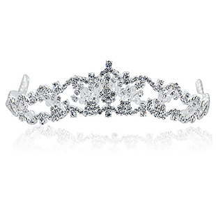  [千色新娘]柔情之舞韩式水钻结婚大皇冠头饰发饰发箍 婚纱配饰品