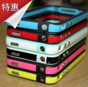 手机套信号圈 iphone <span class=H>4</span> <span class=H>4</span>s 硅胶套边框外壳 <span class=H>苹果</span><span class=H>4</span><span class=H>代</span>保护套 手机壳