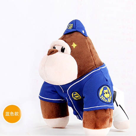 韩剧大明猩 大明星公仔 蓝白色棒球服猴子猩猩