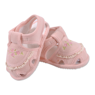  卡拉贝熊 女童婴儿童装 夏新款婴童绣花凉鞋91122501