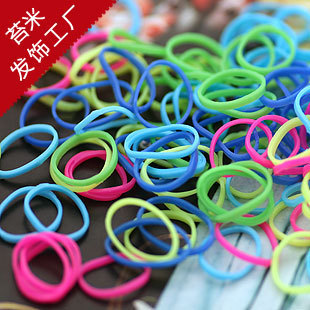 【苔米】TPU强拉不断 小发圈 五彩小皮筋 儿童小皮筋-1包 L1 158
