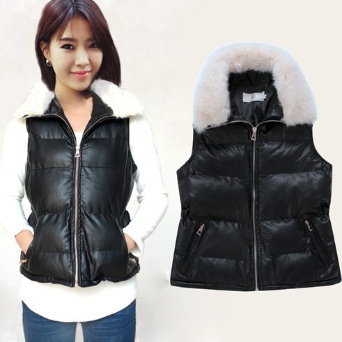 包邮正品高品质仿皮草<em>棉服</em>秋冬<em>女士</em>羽绒<em>棉马甲</em>