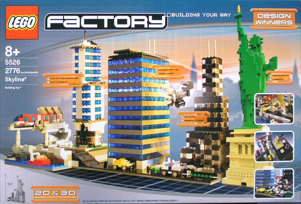 美国直邮lego factory set skyline 乐高天际线绝版#5526