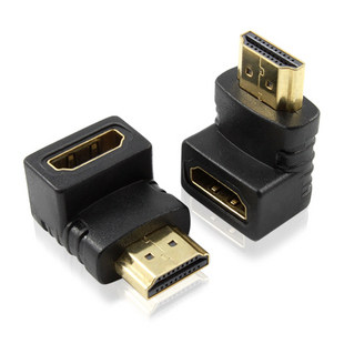 TJ HDMI公转HDMI母弯头90度 HDMI转接头挂壁电视机专用 1.4版