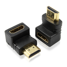 TJ HDMI公转HDMI母头90度270度L型转接头180度360度旋转 1.4