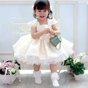 扫日节婴儿礼服韩国公主裙女童裙装婴儿百天周