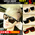 E5 欧美大牌男女款ladygaga复古大黑方框太阳眼镜 韩近视时尚墨镜