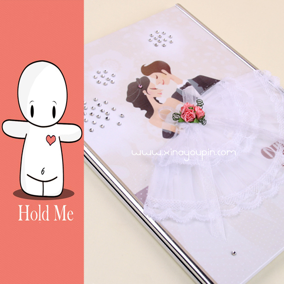 正品冲冠甜蜜爱人立体婚纱签到册/婚礼 签名册 结婚 创意喜纳优品 正品冲冠甜蜜爱人立体婚纱签到册/婚礼 签名册 结婚 创意喜纳优品